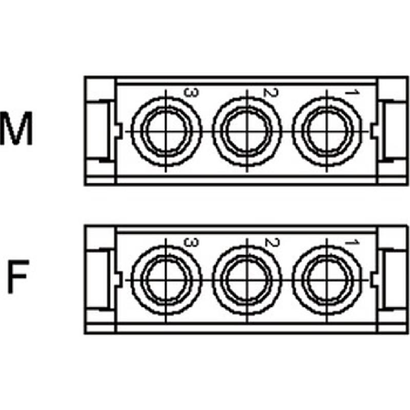Module 3 pôles, pour contacts femelles, 1 emplacement - 10382100 | EPIC MCB 3 CM Module 3 pôles, pour contacts femelles, 1 emplacement - 10382100 | EPIC MCB 3 CM-Lire la description