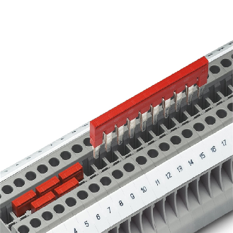 Pont enfichable, pas: 8,2 mm, nombre de pôles: 10, coloris: rouge - FBS 10-8-Lire la description