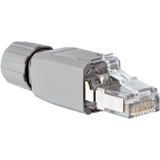 RJ45 Mâle Droit 4p; Bornes IDC 4-8mm², Ø4.5-8mm - STE-0J04-GZ-Lire la description