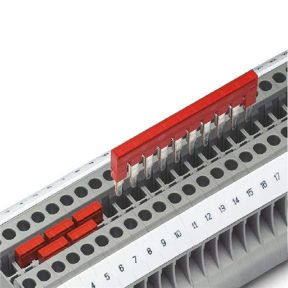Pont enfichable, pas: 16 mm, Nombre de pôles : 2, coloris : rouge - FBS 2-16 Pont enfichable, pas: 16 mm, Nombre de pôles : 2, coloris : rouge - FBS 2-16-Lire la description