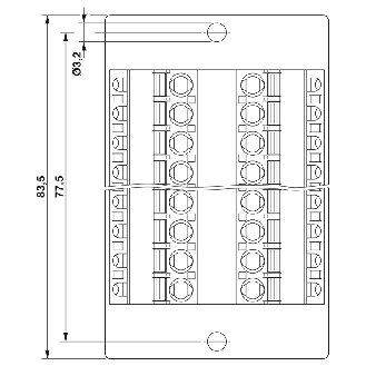 Module traversant VARIOFACE Bornes Push-in / D-SUB-25 femelle - DFLK-D25 SUB/F/FKCT-Lire la description