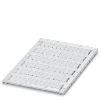 Repères pour blocs de jonction 5,2mm, vierge, 4,6x10,5mm, blanc - UCT-TM 5