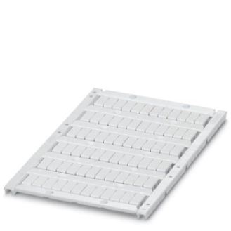 Repères pour blocs de jonction 5,2mm, vierge, 4,6x10,5mm, blanc - UCT-TM 5-Lire la description