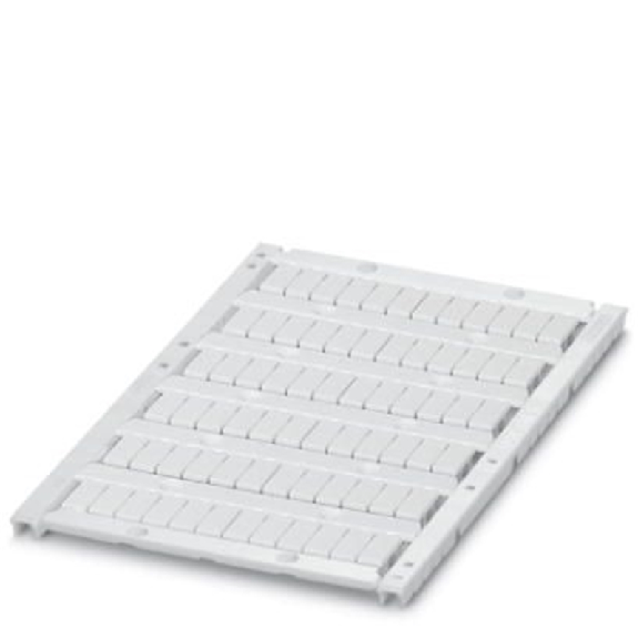 Repères pour blocs de jonction 5,2mm, vierge, 4,6x10,5mm, blanc - UCT-TM 5-Lire la description
