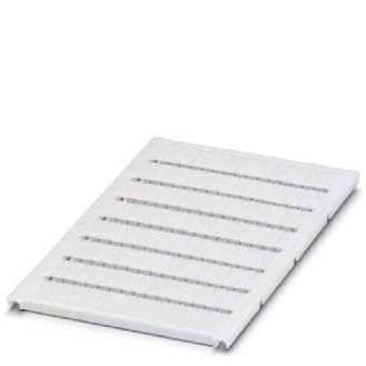 Repères pour blocs de jonction, Planche, pas 4,2mm, vierge, blanc - UC-TM 4-Lire la description