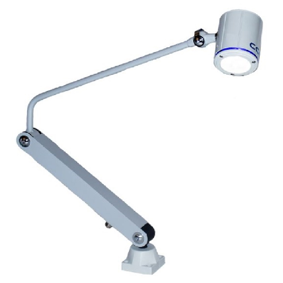 Lampe bras articulé 750mm, LED 40°, 3W, 230Vac, Gris clair - SA0322S03-Lire la description
