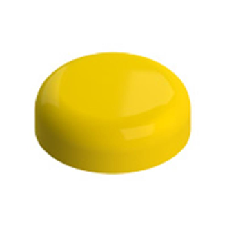 Lentille pour indicateurs lumineux affleurant, jaune, sans marquage - VE LN2A50-Lire la description