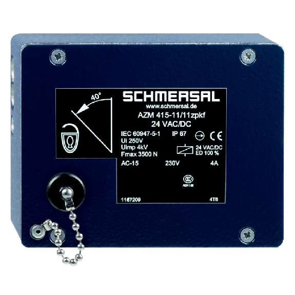 Int.de séc. à interver. ouvert. sous tension 24VAC/DC 1NF+1NO/1NF+1NO - AZM 415-11/11ZPKF 24VAC/DC Int.de séc. à interver. ouvert. sous tension 24VAC/DC 1NF+1NO/1NF+1NO - AZM 415-11/11ZPKF 24VAC/DC-Lire la description