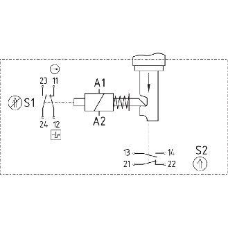 Int.de séc. à interver. ouvert. sous tension 24VAC/DC 1NF+1NO/1NF+1NO - AZM 415-11/11ZPKF 24VAC/DC-Lire la description