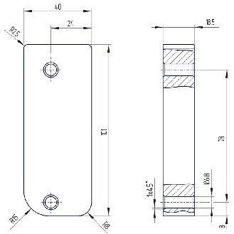 Interverouillage ouverture hors tension RFID, M12 8P - AZM300B-I2-ST-1P2P-A-Lire la description