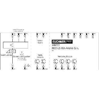 Module d'interverrouillage (magnétique), sans éléments de commande - MGB-L2-ARA-AA1A1-S1-L-109777-Lire la description