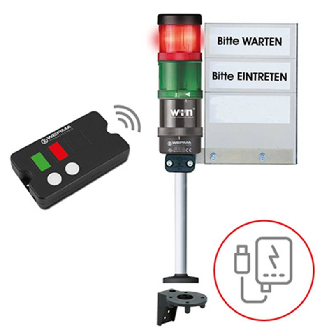 Gestion de files dattente avec SignalSET sans fil, kit USB - 649.191.02-Lire la description