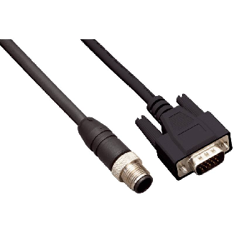 Câble Pour CLV6xx -> CDB/M M12 (12 pins) <-> SubD HD (15 pins) 3m - YF2Z1B-030XXXMHDAC-Lire la description