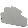 Flasque d'extrémité, 78 x 2,2 x 54,5 mm, gris - D-STTBS 2,5