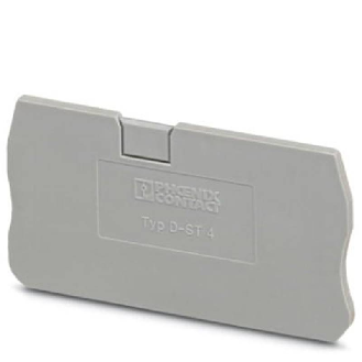 Flasque d'extrémité, 55,9 x 2,2 x 29 mm, gris - D-ST 4-Lire la description