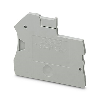 Flasque d'extrémité, 2,2 x 47 x 39,8 mm, gris - D-UT 2,5/1P Flasque d'extrémité, 2,2 x 47 x 39,8 mm, gris - D-UT 2,5/1P