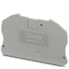 Flasque d'extrémité, 75,4 x 2,2 x 45,6 mm, gris - D-PT 16 N