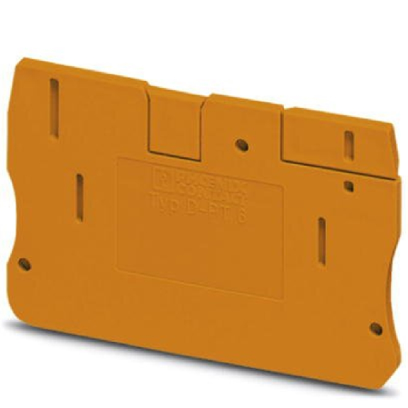 Flasque d'extrémité, 57,7 x 2,2 x 42 mm, orange - D-PT 6 OG Flasque d'extrémité, 57,7 x 2,2 x 42 mm, orange - D-PT 6 OG-Lire la description