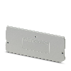 Flasque d'extrémité, 74 x 2,2 x 73,7 mm, gris - D-PT 2,5-TWIN-MT
