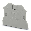 Flasque d'extrémité, 2,2 x 47 x 39,8 mm, gris - D-UT 2,5/10 Flasque d'extrémité, 2,2 x 47 x 39,8 mm, gris - D-UT 2,5/10