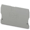 Flasque d'extrémité, 71,5 x 2,2 x 49,9 mm, gris - D-ST 10 Flasque d'extrémité, 71,5 x 2,2 x 49,9 mm, gris - D-ST 10