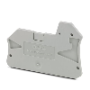 Flasque d'extrémité, 60 x 2,2 x 45,7 mm, gris - D-PTV 2,5/4-TWIN Flasque d'extrémité, 60 x 2,2 x 45,7 mm, gris - D-PTV 2,5/4-TWIN