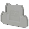 Flasque d'extrémité, 2,2 x 80,1 x 57,4 mm, gris - D-UTT 2,5/4 Flasque d'extrémité, 2,2 x 80,1 x 57,4 mm, gris - D-UTT 2,5/4