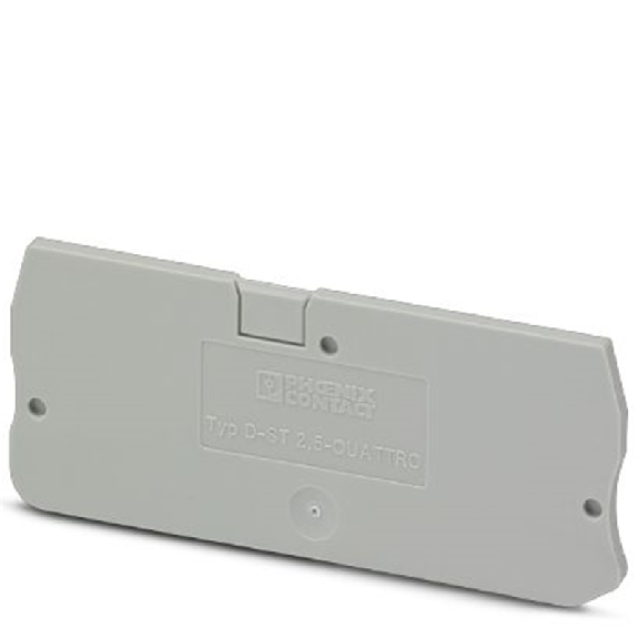 Flasque d'extrémité, 72 x 2,2 x 29,1 mm, gris - D-ST 2,5-QUATTRO Flasque d'extrémité, 72 x 2,2 x 29,1 mm, gris - D-ST 2,5-QUATTRO-Lire la description