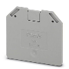 Flasque d'extrémité, 2,2 x 52,8 x 47,3 mm, gris - D-UT 16 Flasque d'extrémité, 2,2 x 52,8 x 47,3 mm, gris - D-UT 16