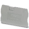 Flasque d'extrémité, 48,6 x 2,2 x 29,1 mm, gris - D-ST 2,5 Flasque d'extrémité, 48,6 x 2,2 x 29,1 mm, gris - D-ST 2,5