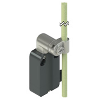 Int. Levier rotatif métal avec tige fibre de verre Ø6x200 réglable - NA B112LH-DMK