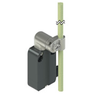 Int. Levier rotatif métal avec tige fibre de verre Ø6x200 réglable - NA B112LH-DMK-Lire la description