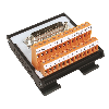 Interface Sub-D 25 pôles femelle 2A, bornes 2 étages (79x82x65mm) - 21E013803 | EDV25F