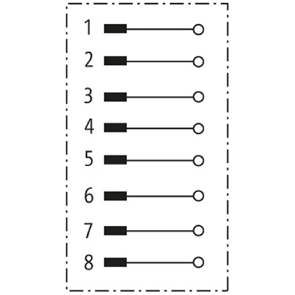 RJ45 Mâle Droit 8p; Blindé Bornes autodénudantes IDC, Profinet - 7000-74071-0000000-Lire la description