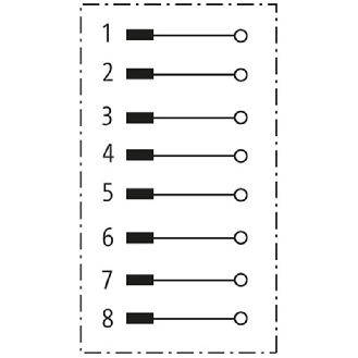 RJ45 Mâle Droit 8p; Blindé Bornes autodénudantes IDC, Profinet - 7000-74071-0000000-Lire la description