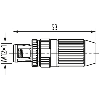 M12L Mâle Droit 5p; Bornes guillotines 0.75-1.5mm², Ø5.8...13.5 mm - 7000-P4391-0000000 M12L Mâle Droit 5p; Bornes guillotines 0.75-1.5mm², Ø5.8...13.5 mm - 7000-P4391-0000000