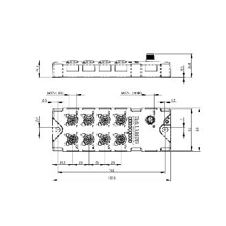 Répartiteur actif, IO-Link, 8x Analogique, IP68,IP69K - BNI IOL-728-S51-P012 (BNI00FA)-Lire la description