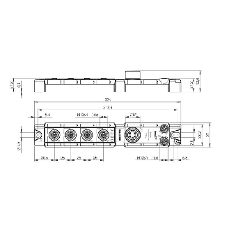 Répartiteur actif, EtherCAT, E/S 8x PNP/8x PNP, 4x IO-Link - BNI ECT-507-005-Z040 (BNI009U)-Lire la description