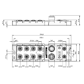 Répartiteur actif, Ethernet/IP, 16 entrées PNP type 2 - BNI EIP-104-105-Z015 (BNI004M)-Lire la description