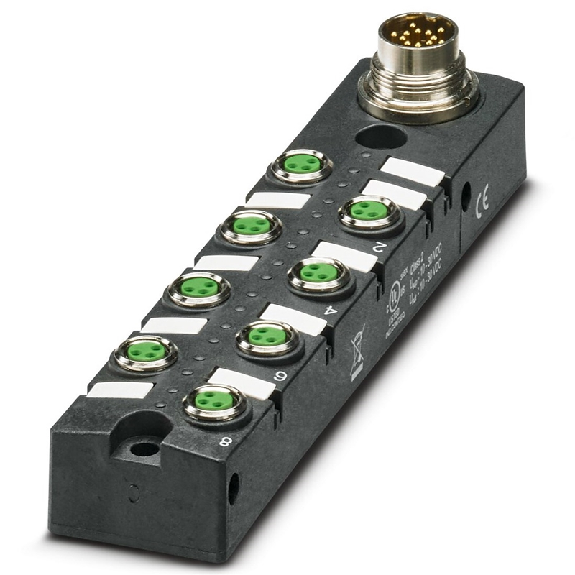 Répartiteur 8xM08A Fem 3p PNP; M16 - SACB- 8/3-L-M16-M8 HD Répartiteur 8xM08A Fem 3p PNP; M16 - SACB- 8/3-L-M16-M8 HD-Lire la description