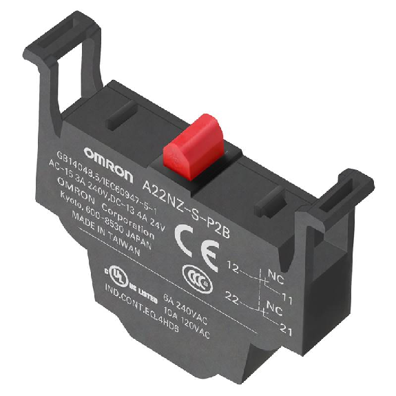 Bloc contact DPST-NF Push-in Plus - A22NZ-S-P2B Bloc contact DPST-NF Push-in Plus - A22NZ-S-P2B-Lire la description