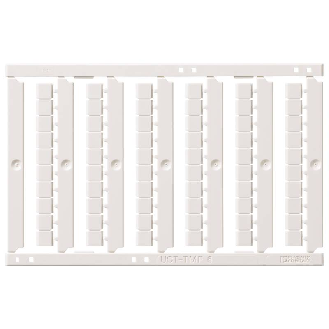 Repères vierges, enfichables, 4,0mm², haut ou bas (60p x5 plaques) - XW5Z-P4.0LB2-Lire la description