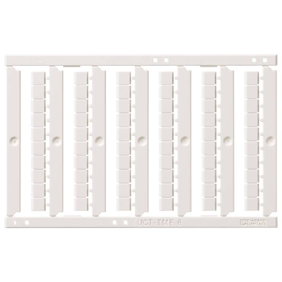 Repères vierges, enfichables, 4,0mm², haut ou bas (60p x5 plaques) - XW5Z-P4.0LB2 Repères vierges, enfichables, 4,0mm², haut ou bas (60p x5 plaques) - XW5Z-P4.0LB2-Lire la description