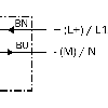 DPM Vérins rainures en C 2 fils AC/DC REED NO lg26,3mm 5-120V / C2m - RZC1-04ZUS-KU0