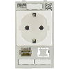 Module simple MSDD 1x Prise Allemagne + 1x RJ45 + 1x découpe - 4000-68000-4500001