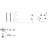 Int.de séc. sans contact magn. Reed Sao=9mm 2NO, câble 5m PVC - RE23-SA05 Int.de séc. sans contact magn. Reed Sao=9mm 2NO, câble 5m PVC - RE23-SA05