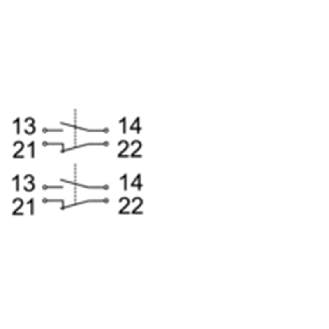 Interrupteur de déport de bande Ex 2NO/2NF, 2xM25 - 1462764 | Ex ZS 92 SR 22 P - 2D-Lire la description