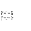 Interrupteur de déport de bande Ex 2NO/2NF, 2xM25 - 1462764 | Ex ZS 92 SR 22 P - 2D
