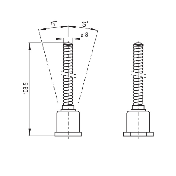 FDC EN 50041 Levier antenne 1NO+1NF rupt. brusque, 1xM20 - MAF 330-11Y-M20-Lire la description