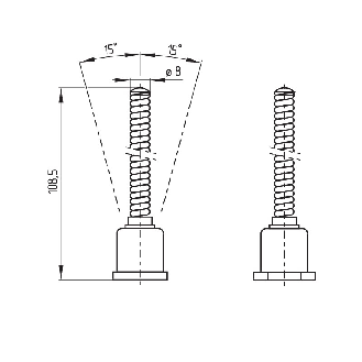 FDC EN 50041 Levier antenne 1NO+1NF rupt. brusque, 1xM20 - MAF 330-11Y-M20-Lire la description
